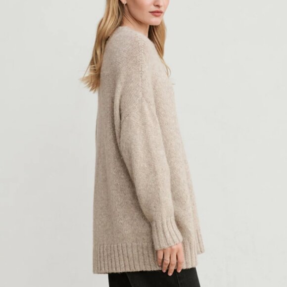 Jenni Kayne Cream Crew Neck Sweater - Picture 2 of 12